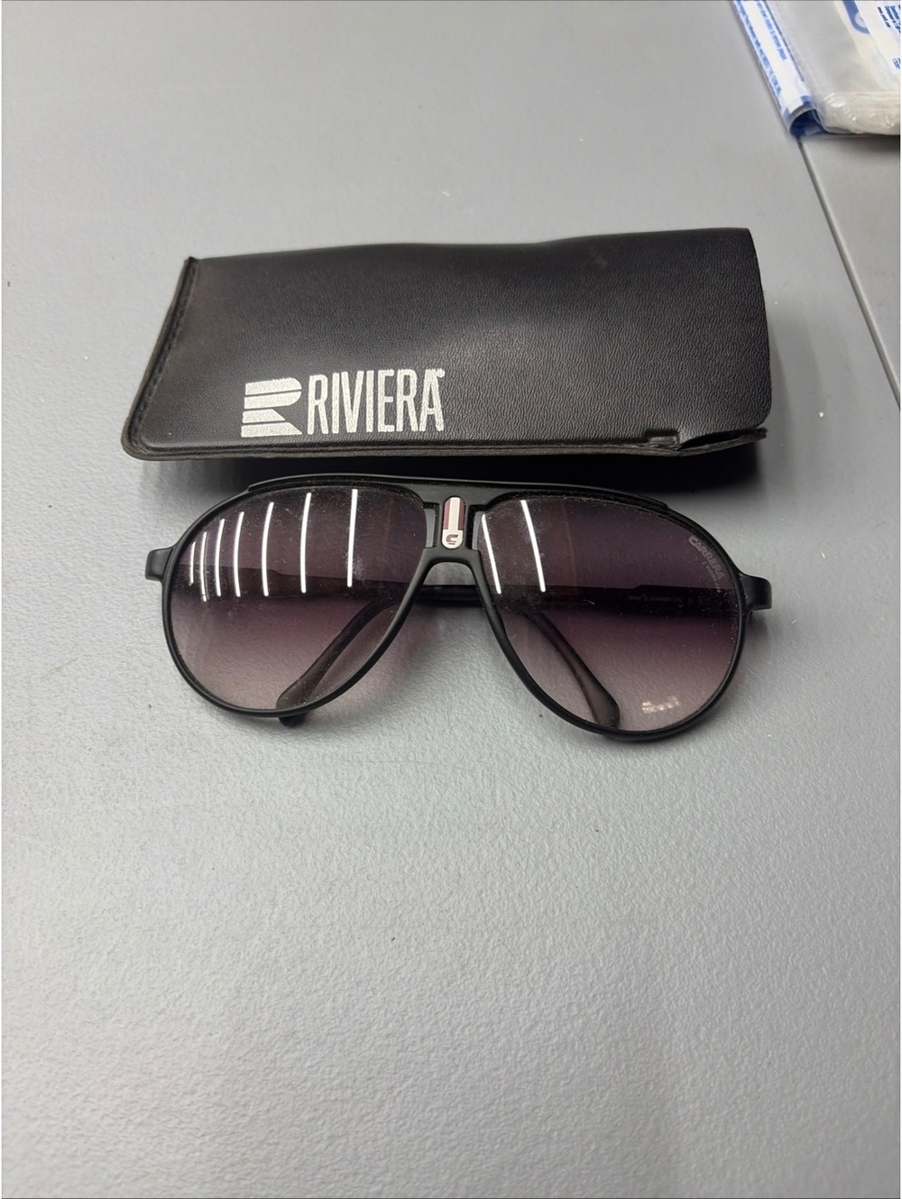 vintage Carrera 5407 (Color 90 / Black) "Champion" aviator sports sunglasses